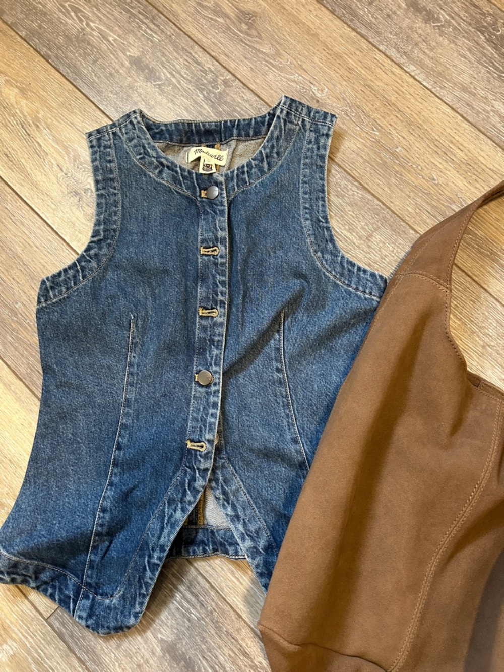 Madewell Button-Front Denim Vest
